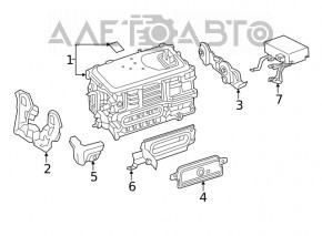 Inverter bracket upper Toyota Prius 50 16-22
