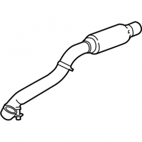 Right intake pipe Ford Edge 19-24 2.7T