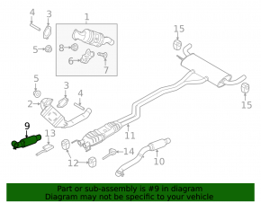 Right intake pipe Ford Edge 19-24 2.7T