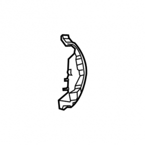 Rear bumper mount left under the light Lincoln Nautilus 19-23