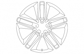 Wheel disk R18 Ford Edge 19- type 1 SEL, curb