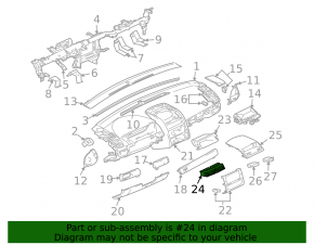 Mitsubishi Galant 04-07 central air duct
