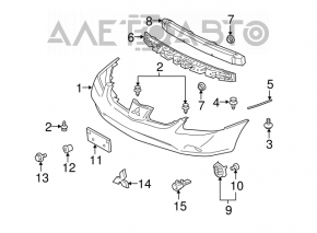 Mitsubishi Galant 04-12 Front Bumper Absorber