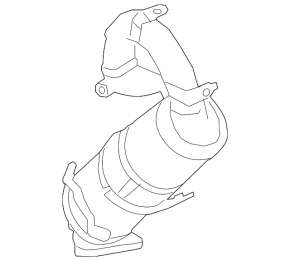 Exhaust manifold with catalytic converter Chevrolet Volt 16 - broken stud