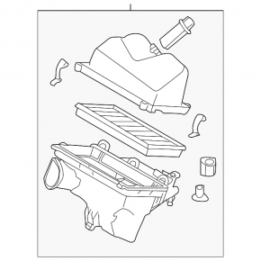 Air filter housing Nissan Murano z51 09-14