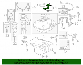 Honda Clarity 18-21 usa fuel vapor purge valve