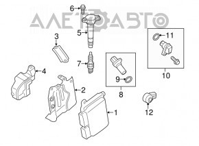 Block ECU engine computer Mitsubishi Outlander Sport ASX 16-18 rest 2.0 automatic transmission