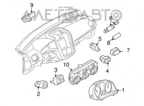 Climate control VW Tiguan 09-15 manual