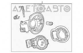 Charging port assembly with hatch Chevrolet Volt 14-15 rest