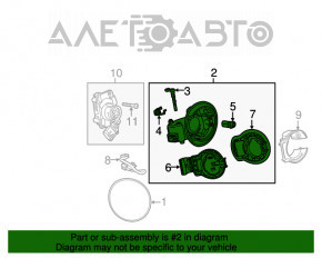Charging port assembly with hatch Chevrolet Volt 14-15 rest
