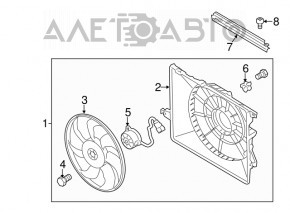 Cooling Fan Computer Kia Sorento 14-15 Rest