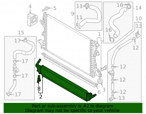 Kia Niro 23- HEV, PHEV inverter cooling radiator