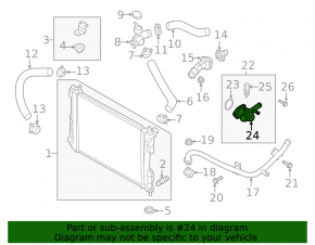 Thermostat housing Hyundai Veloster 12-17