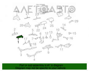 Left exhaust manifold for Mercedes W221 M273