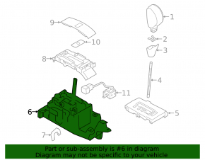 Subaru Outback 15-19 gearbox shifter
