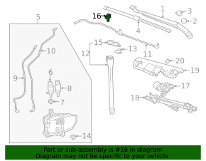 Windshield washer nozzle right Chevrolet Bolt EUV 22-23