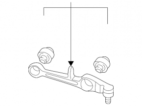 Lower front left control arm for Audi A6 04-11
