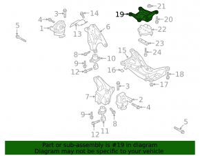 Automatic transmission mount bracket Audi A6 C8 19- 2.0T