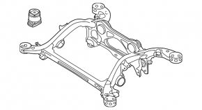Rear subframe for Audi E-Tron 19-23