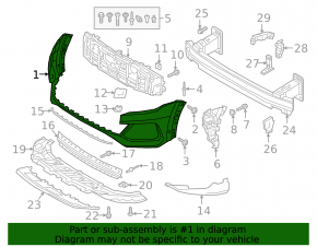 Bare front bumper for Audi Q8 19-23 without Park Assist