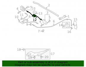 Front hood release cable Audi Q8 19-