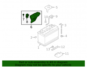 Positive battery terminal for Audi Q7 25-26