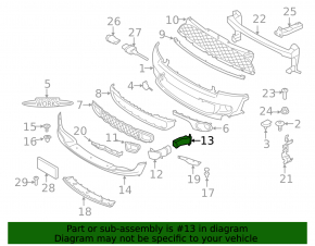 Air duct front bumper rear left Mini Cooper S Clubman R55 11-14 rest