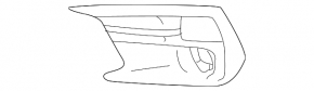 Left front bumper grille for Subaru WRX 18-21 without fog lights, under turn signal