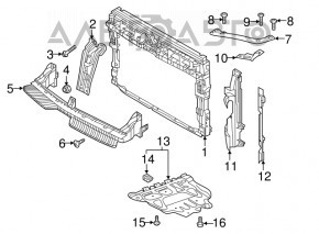Front engine guard for VW Tiguan 18-24 is broken
