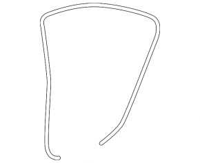Door seal rear right Lexus LS460 LS600h 07-12