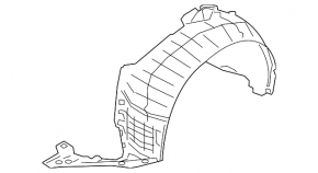 Front left fender liner for Nissan Maxima A36 16-23