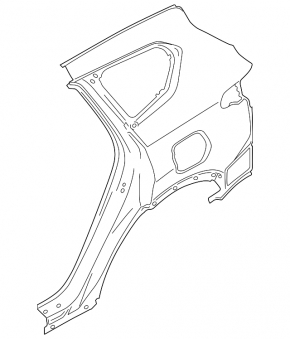 Quarter wing rear right Hyundai Santa FE 19-23