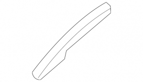 Front left longitudinal railing trim Nissan Rogue 14-20 for 3 fasteners