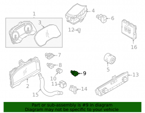 Mitsubishi Outlander 22-25 interior trunk release button