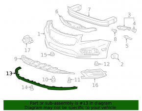 Front bumper lip Chevrolet Cruze 11-16 prerest
