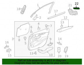 Seat heating buttons front left Mercedes C-class W205 15-21 with ventilation