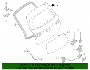 Left tailgate bumper Mercedes W167 GLE 350 450 20-23