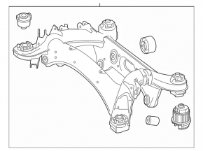 Subframe rear Mercedes W213 E 17-23