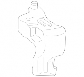 Mercedes S-class W221 headlight washer reservoir