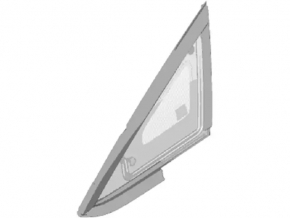 Window blind glass front right Ford Fiesta 11-19 matt