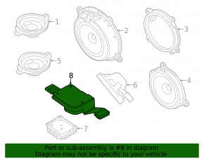 Mazda 6 Audio Amplifier Bracket 18-21