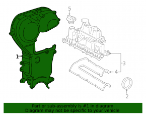 Ford Escape 13-19 1.6T Front Engine Cover