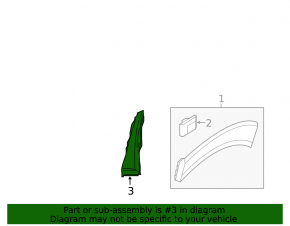 Mudguard rear left Hyundai Tucson 16-18
