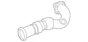 EGR valve pipe Audi Q7 4L 13-15 3.0 TDI