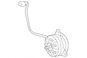 Cooling Fan Motor Left Toyota Sienna 17-20 3.5