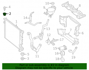 Upper left radiator bracket Mercedes GLA 15-20 2.0 complete