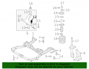 Ball joint left Subaru Outback 15-19 CTR