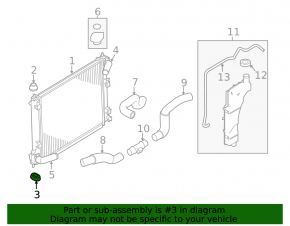 Lower left radiator support Nissan Juke 11-19 1.6