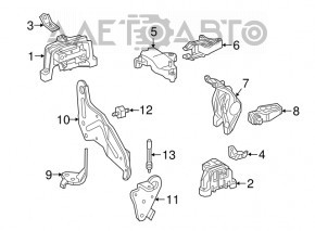 Mercedes GLA 14-20 Rear Engine Mount Bracket
