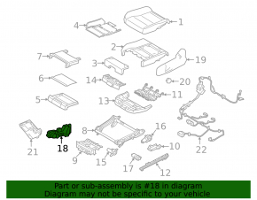 Front Left Seat Memory Buttons Volvo XC40 19-25